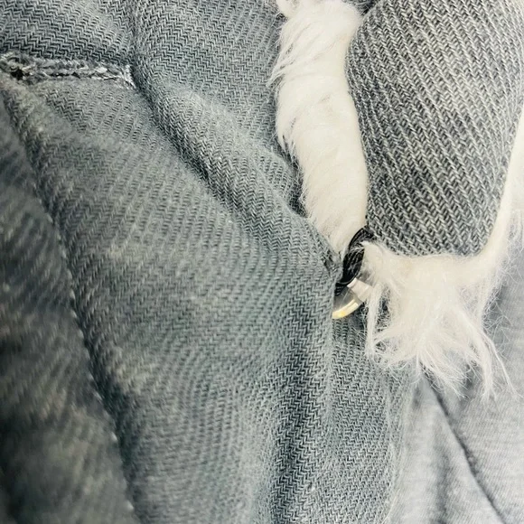 Free people womens crop jacket winter size Small collar removible - Picture 2 of 10